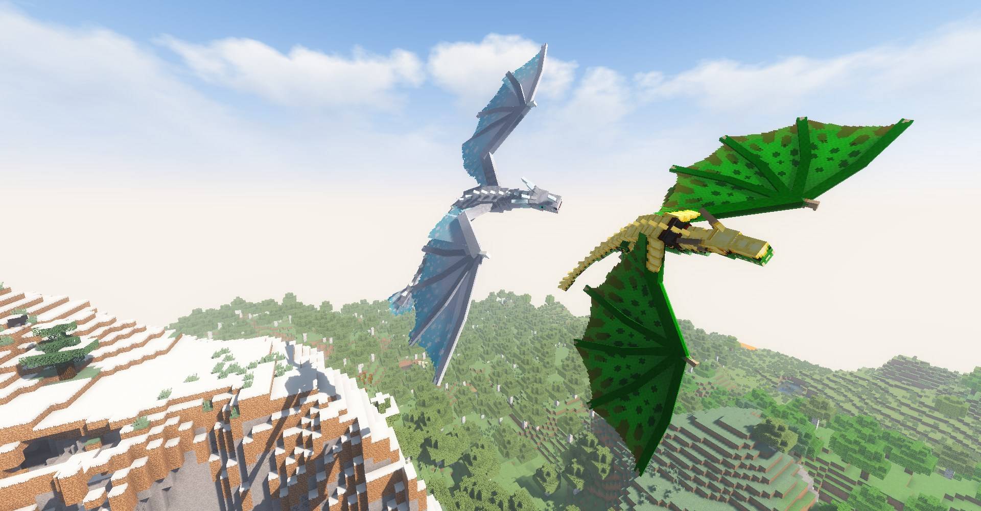 Dragão do mod Ice and Fire no Nois Leigos